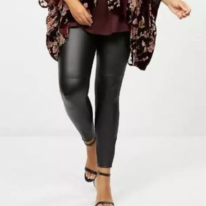 Lane Bryant Black Faux Leather Leggings
